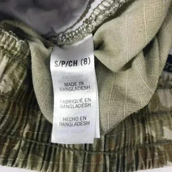 Lucky Brand Boys Small Camo Cotton Cargo Shorts Drawstring Pull-On Summer Casual - Picture 3 of 8